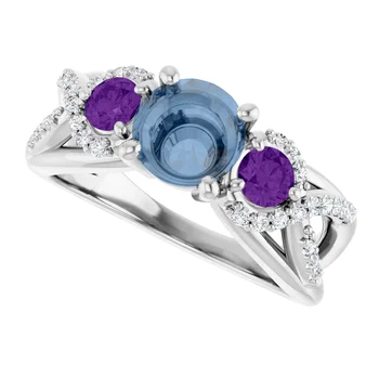 Amethyst Trio RIng - Image 4