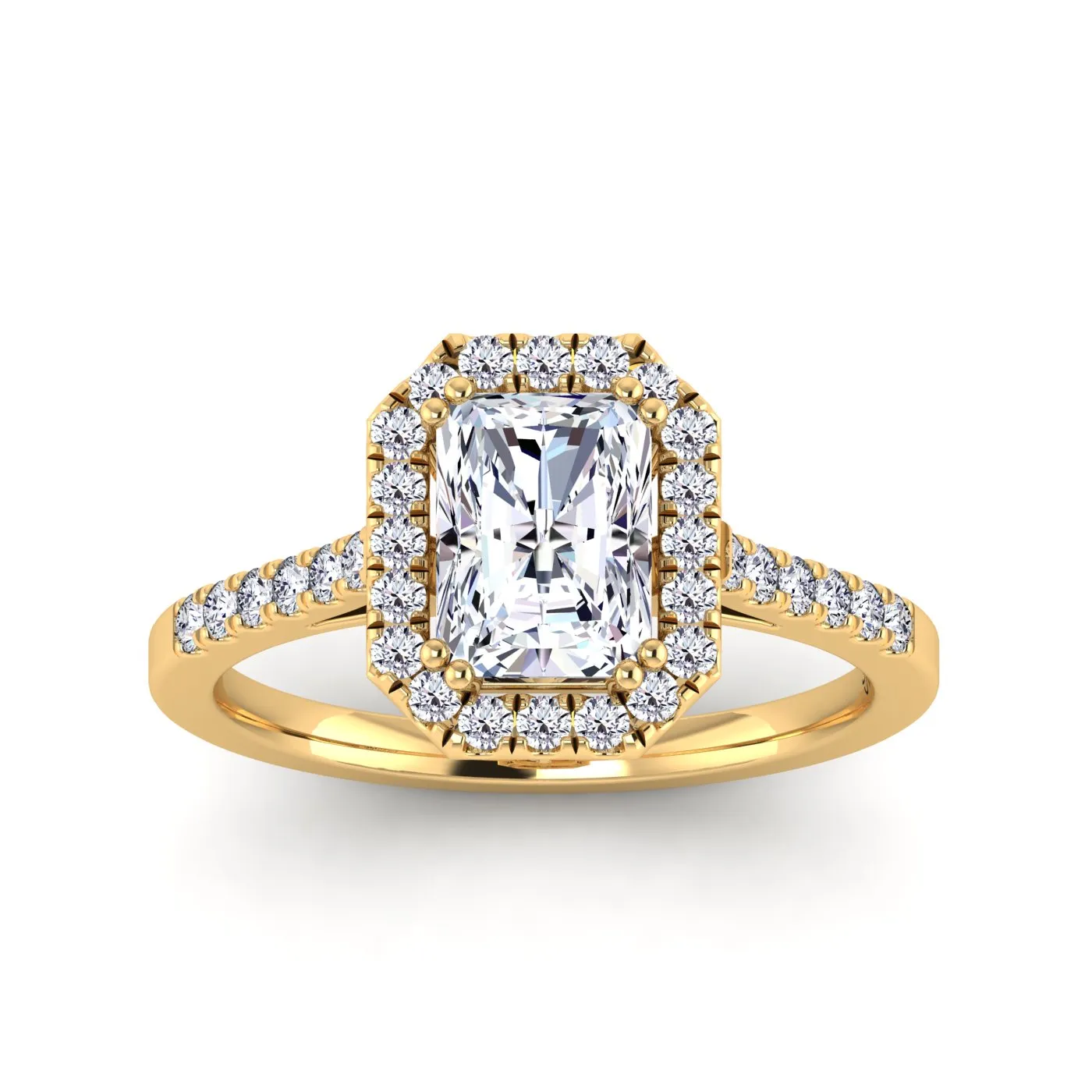 Celestial Halo Engagement Ring - Image 15