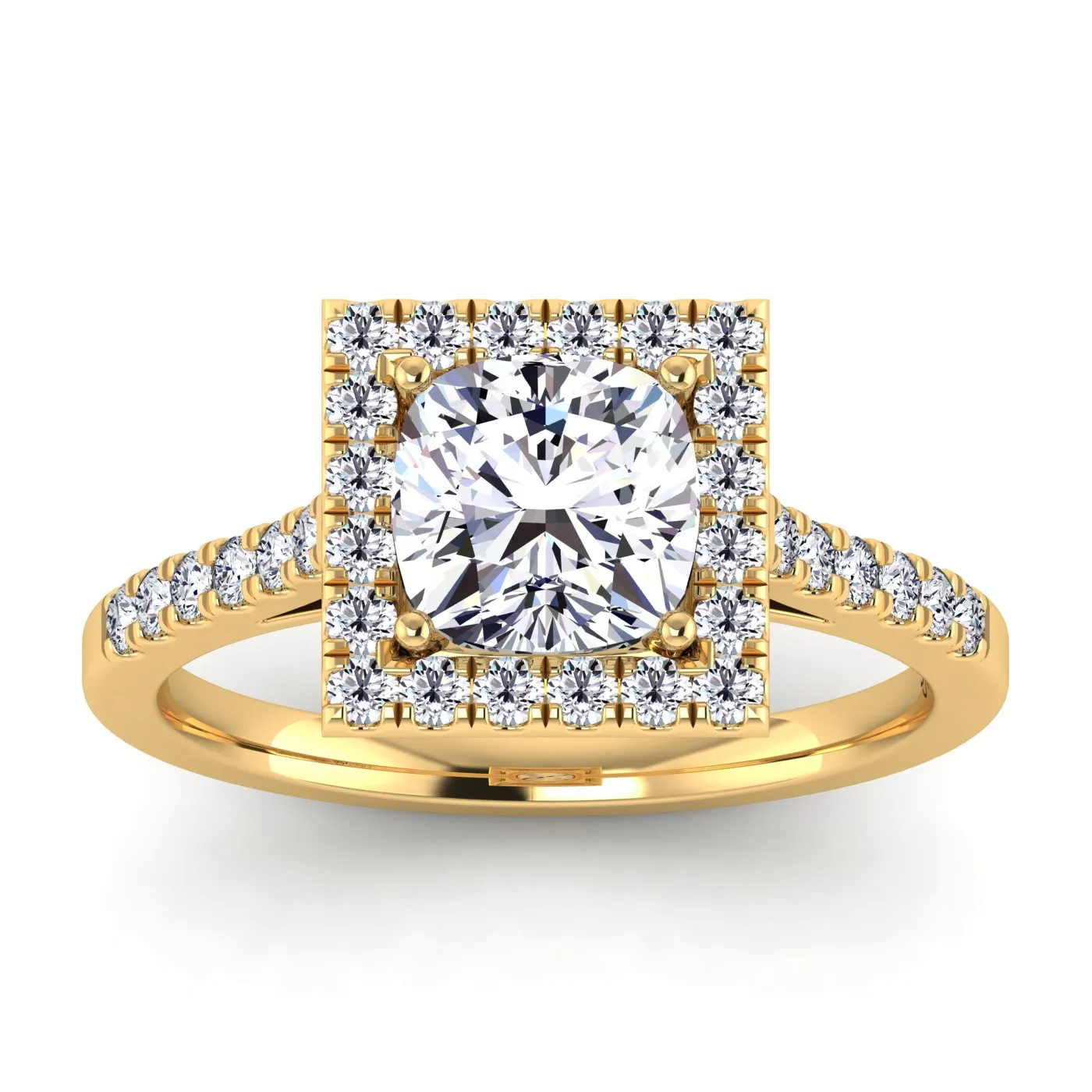 Celestial Halo Engagement Ring - Image 6