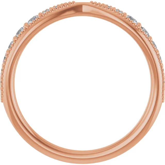 Contoured Match Wedding Band - Image 5