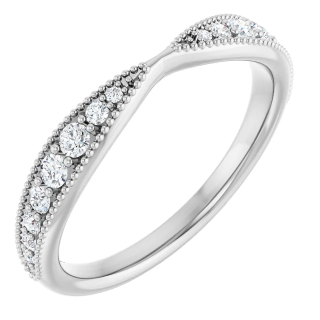Contoured Match Wedding Band - Image 10