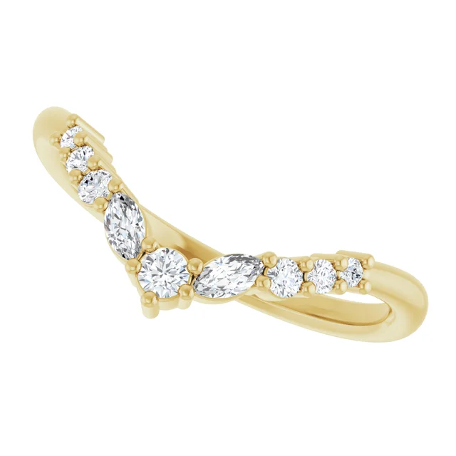 Curved Wedding Band - Image 15