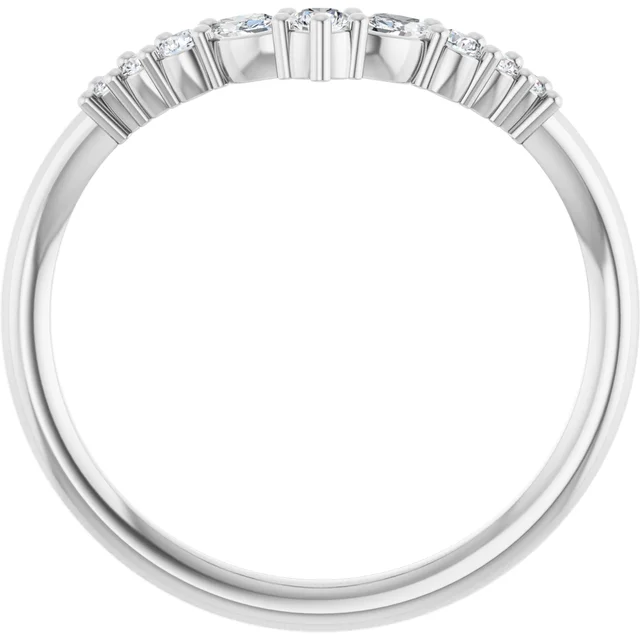 Curved Wedding Band - Image 4