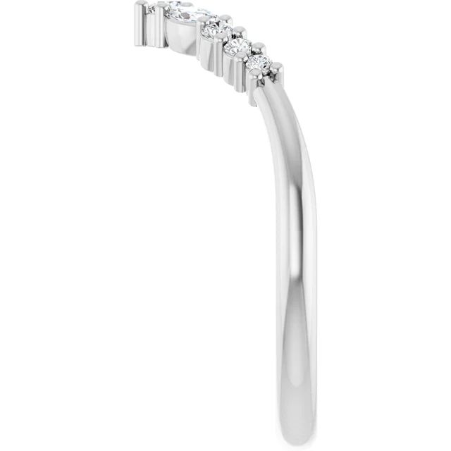 Curved Wedding Band - Image 7