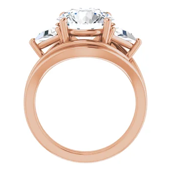 Golden Trio Solitaire Ring - Image 11