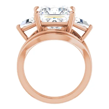 Golden Trio Solitaire Ring - Image 14