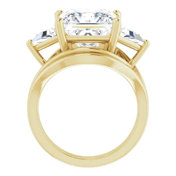 Golden Trio Solitaire Ring - Image 15