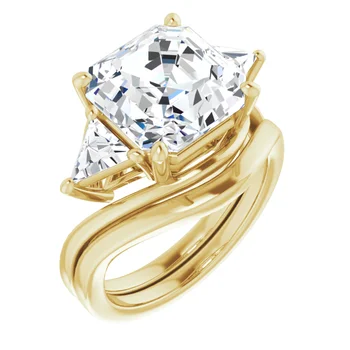 Golden Trio Solitaire Ring - Image 36