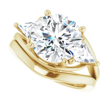 Golden Trio Solitaire Ring - Image 39