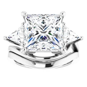Golden Trio Solitaire Ring - Image 4