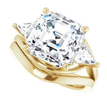 Golden Trio Solitaire Ring - Image 44