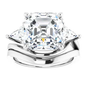 Golden Trio Solitaire Ring - Image 7