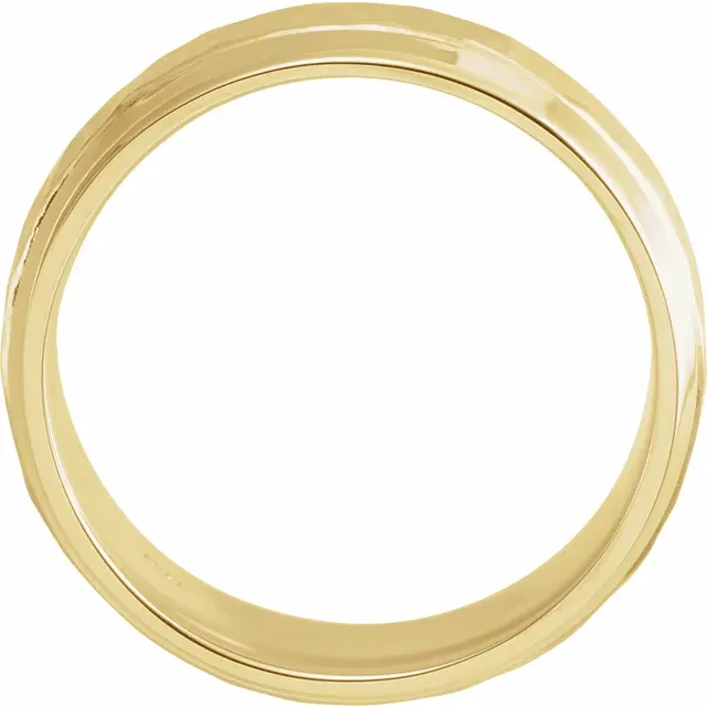 Hammered Wedding Band - Image 6