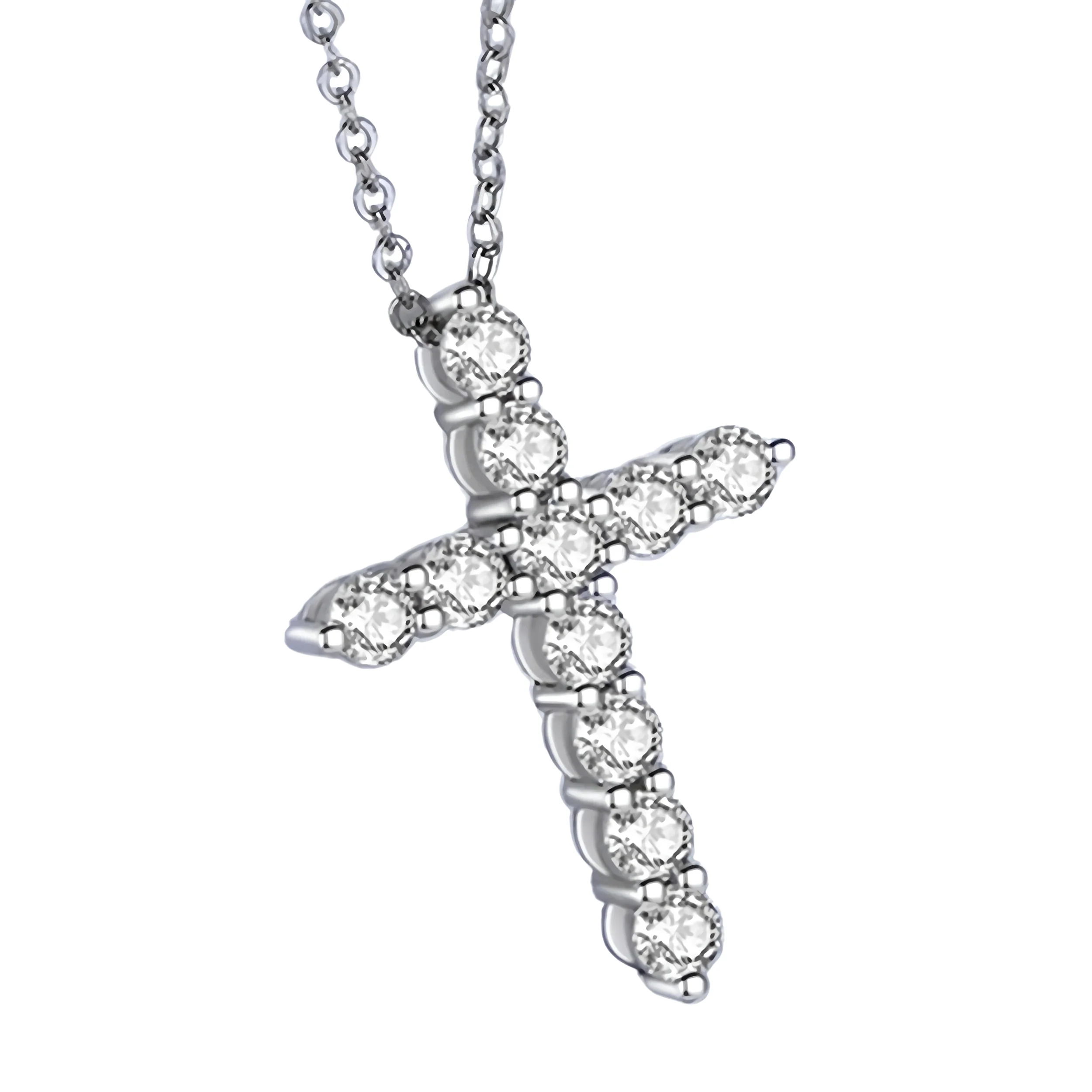Sérénité Joaillerie Cross Diamond Necklace - Image 6