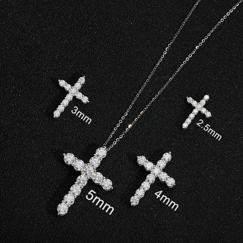 Sérénité Joaillerie Cross Diamond Necklace - Image 7