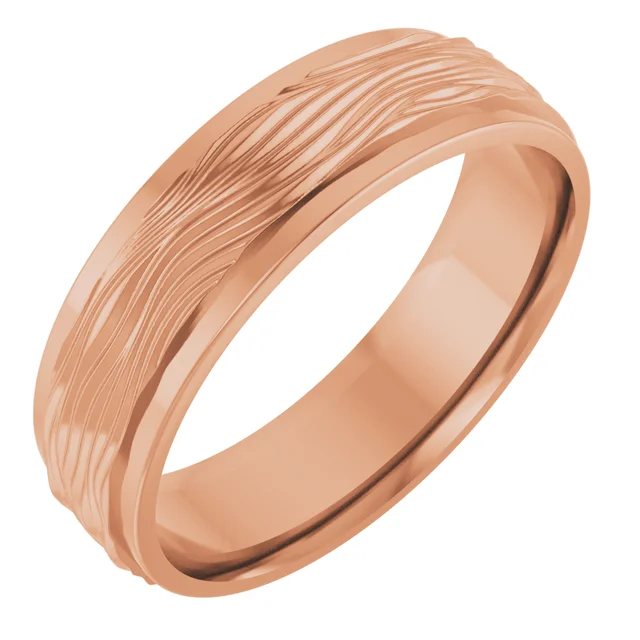 Textured Wedding Band - Image 11