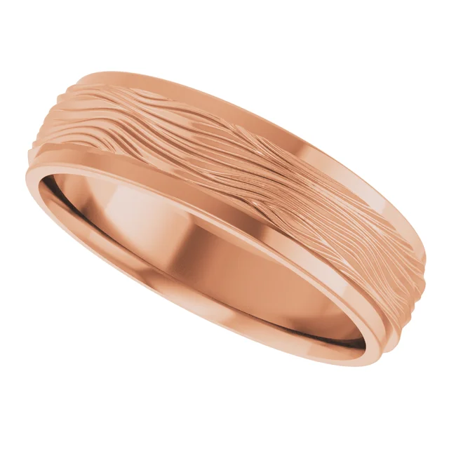 Textured Wedding Band - Image 14