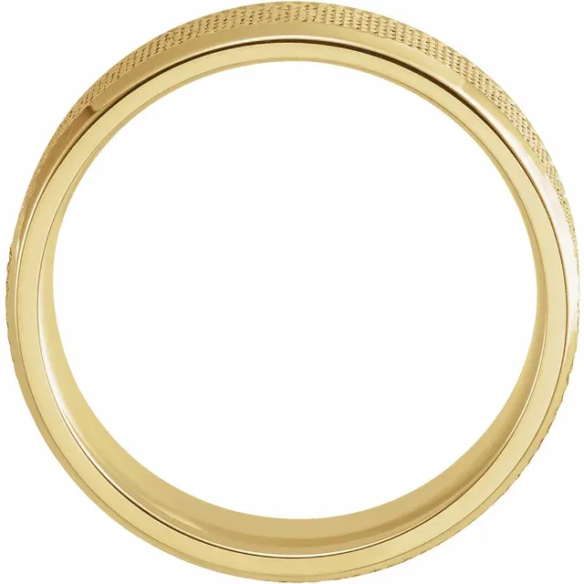 The Noble Carve Wedding Band - Image 6