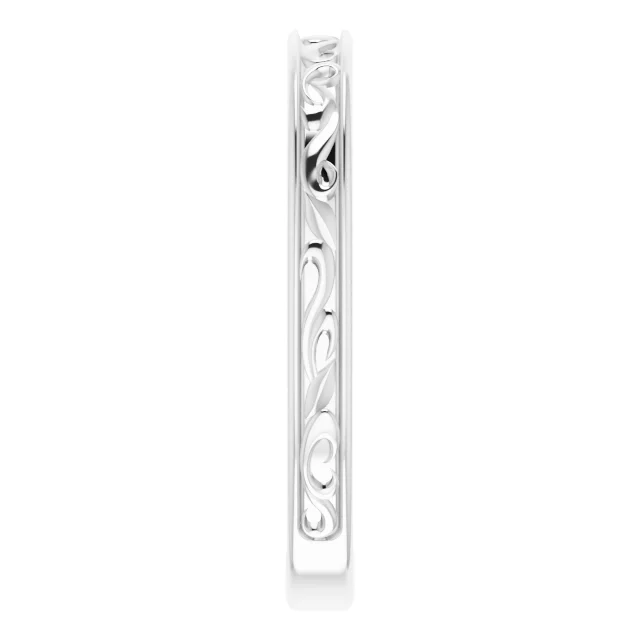 Timeless Romance Vintage Wedding Band - Image 7