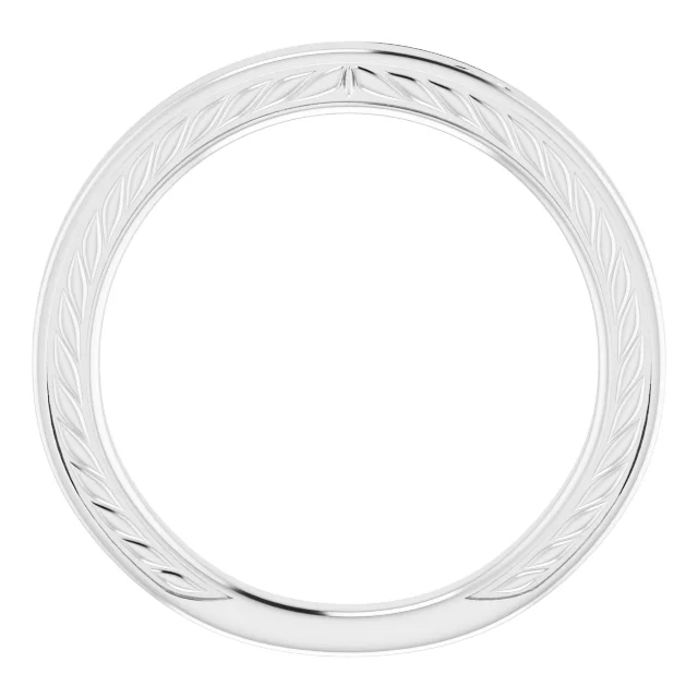 Timeless Romance Vintage Wedding Band - Image 4