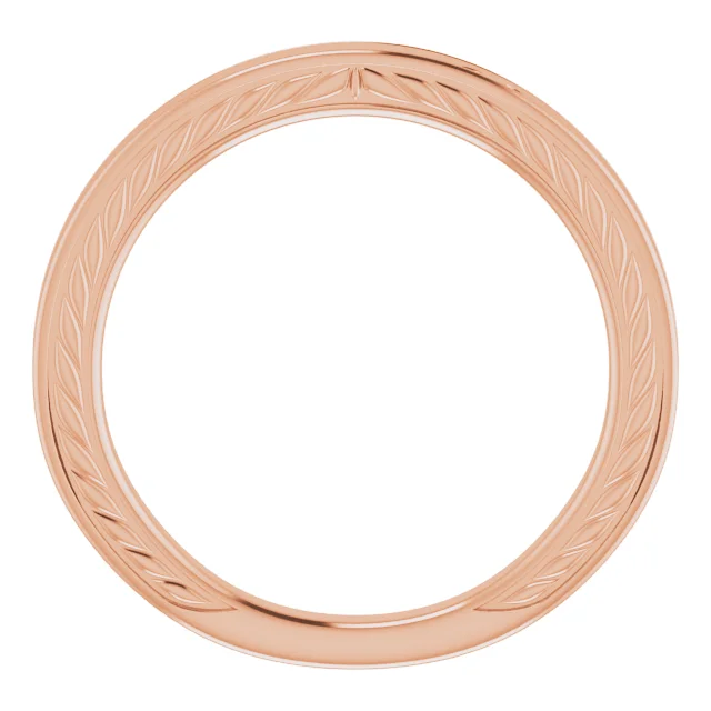 Timeless Romance Vintage Wedding Band - Image 5