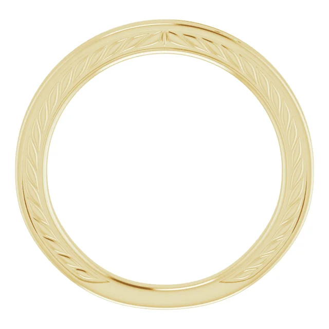 Timeless Romance Vintage Wedding Band - Image 6